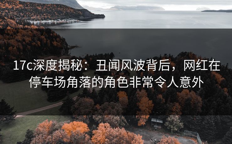 17c深度揭秘:丑闻风波背后,网红在停车场角落的角色非常令人意外